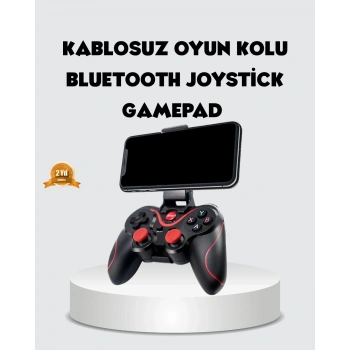 Bluetooth Gamepad Kablosuz Oyun Kumandası Tek Cihaz Destekli