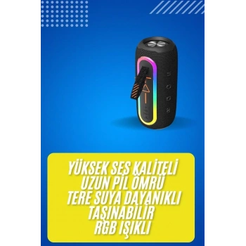 Bluetooth Hoparlör USB Şarjlı Uzun Pil Ömrü Android ve İOS Uyumlu Renkli