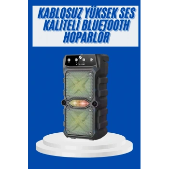 Büyük Boy Bluetooth Hoparlör Çoklu Bağlantı Çift Çıkışlı Taşınabilir Kesintisiz