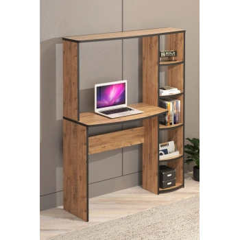 Çalışma Masası 5 Raflı Kitaplık Atlantik Çam