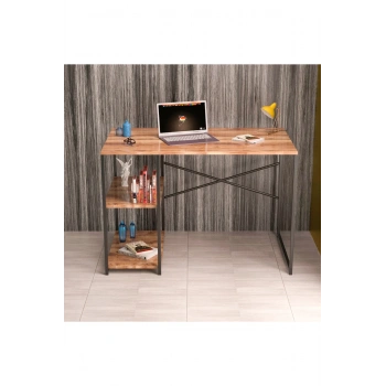 ÇALIŞMA MASASI YANDAN RAFLI ATLANTİK ÇAM