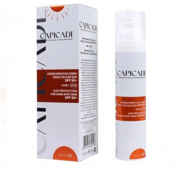 Capicade Güneş Koruyucu Krem Lekeli Ciltler İçin Spf 50+ 100 ml