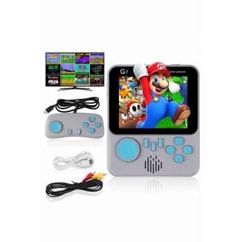 Çift Konsol 666 Adet Retro Oyun El Atarisi Taşınabilir 3.5 İnç Ekran