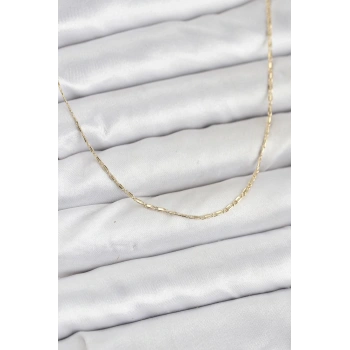 CM 14K Gold Renk Kesme Model 60 cm Kadın Kolye