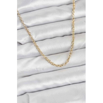 CM Gold Renk Pirinç Halkalı Model Kadın Kolye