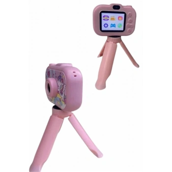 Çocuk Için Eğitici Video Kamera Ayaklı Mini Fotoğraf Makinesi