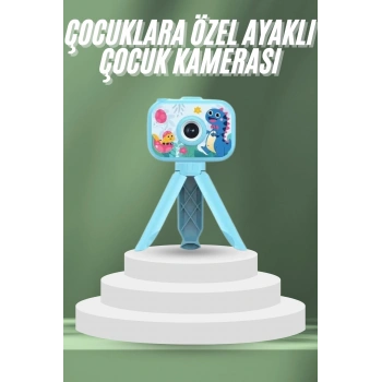Çocuklara Özel Ayaklı Mini Fotoğraf Makinesi Dijital LCD Ekran