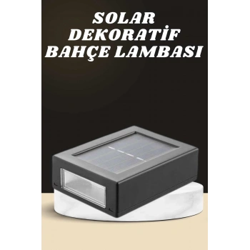 Dekoratif Duvar Lambası Solar Güneş Enerjili Bahçe Aydınlatması