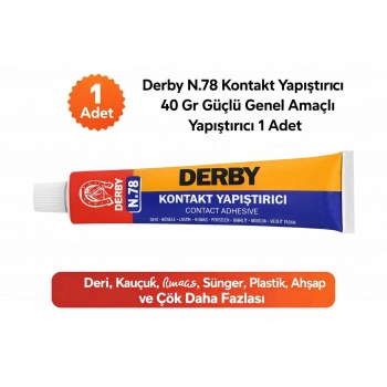 Derby N.78 Kontakt Yapıştırıcı 40 Gr Güçlü Genel Amaçlı Yapıştırıcı 1 Adet
