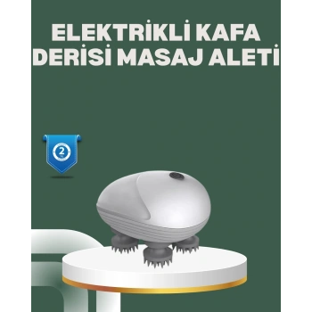 Derin Masaj Sağlayan Elektrikli Kafa Masaj Aleti