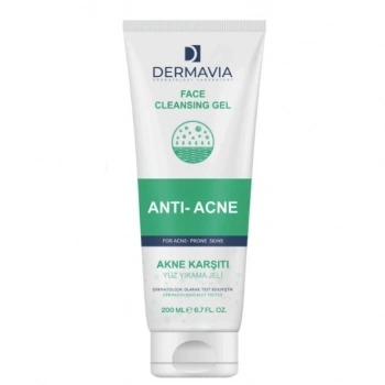Dermavia Akne karşıtı Salisilik Asitli Parfümsüz Cilt Temizleyici Yüz Yıkama Jeli 200 ml