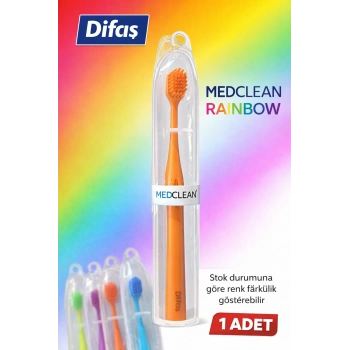 Difaş Medclean Rainbow Diş Fırçası 1 Adet Orta Sert Renkli Yetişkin Diş Fırçası
