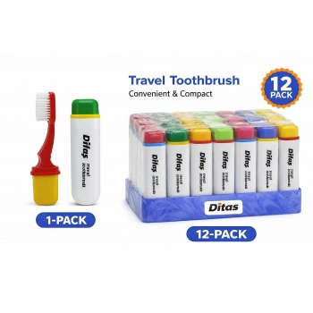 Difas Seyahat Tipi Diş Fırçası | Kapaklı Taşınabilir 1 Adet