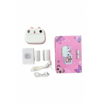 Dijital HD Video Kamera Çocuk Fotoğraf Makinesi  Anlık Termal Rulo