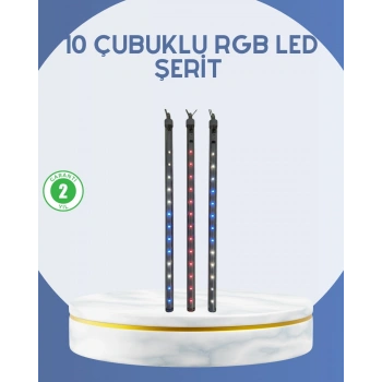 Dış Mekan LED Kayan Yıldız Işığı 10 Çubuk Aydınlatma