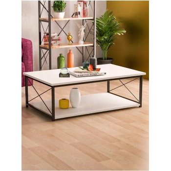 Double Orta Sehpa Beyaz 2106