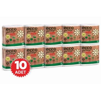 Ecco Green Kağıt  Peçete 100’lü 10 Adet Ekonomik Toplu Set