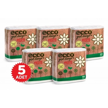 Ecco Green Kağıt Peçete 100’lü 5 Adet 23x25 cm Ekonomik Paket