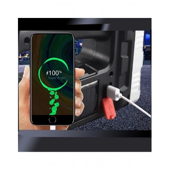 El Feneri Solar Panelli Ledli Powerbank Cob Fener