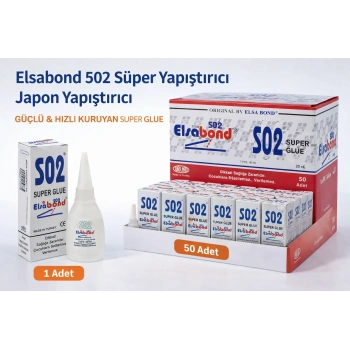Elsabond 502 Süper Yapıştırıcı Japon Yapıştırıcı 20g Güçlü Hızlı Kuruyan Super Glue 1 Adet