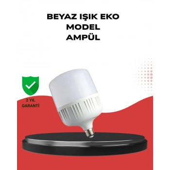 Enerji Tasarruflu Şarjlı LED Ampul 30W Beyaz Işık