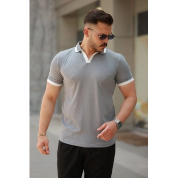 Erkek Hemşire Yaka Kısa Kollu Tişört