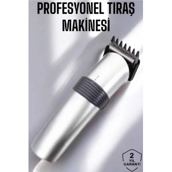 Erkeklere Özel Şarjlı Saç ve Sakal Kesme Tıraş Makinesi Seti