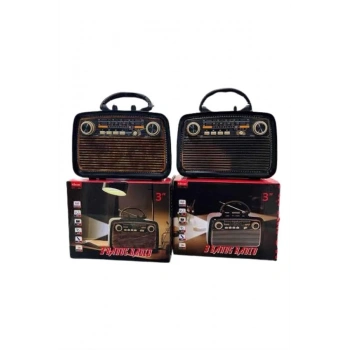 Eskitme Nostalji Tasarımlı Bluetoothlu Nostalji Radyo Ahşap Nostaljik Görünümlü