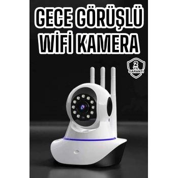 Ev Kamerası Wifi Kamerası Video Kayıt Çift Yönlü Hareket Sensörü Bebek