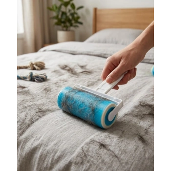 Evcil Hayvan Tüy Toplama Rulosu Kıyafet Koltuk Halı Temizleme Yıkanabilir Roller