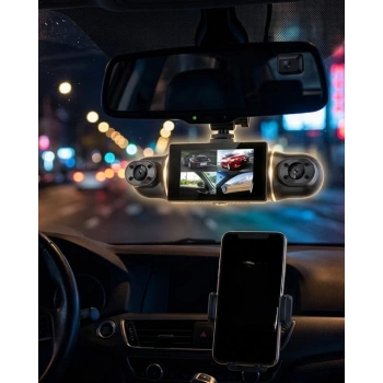 Geniş Açılı Araç Kamera Sistemi WiFi Bağlantılı Döngüsel Kayıt Özellikli