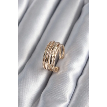 Gold Renk Ayarlanabilir Kadın Yüzük