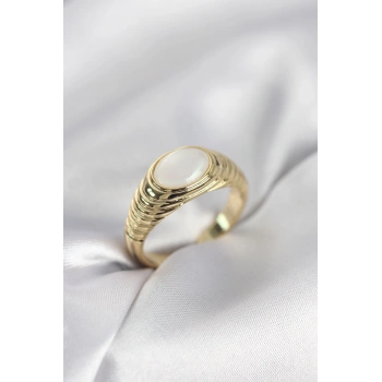 Gold Renk Vintage Model Kadın Yüzük