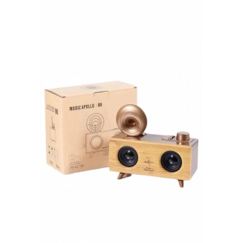 Gramafon Radyo Bluetooth Hoparlör Nostaljik Radyo FM Radyo