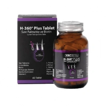 Hair 360 Plus Saw Palmetto ve Biotin 60 Tablet