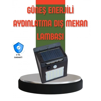 Hareket Sensörlü Güneş Enerjili Dış Mekan LED Lamba 100/144 LED