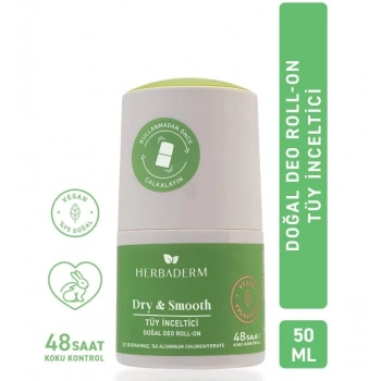 Herbaderm Dry Smooth Doğal Deo Roll On 50 ml
