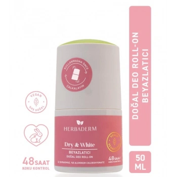 Herbaderm Dry White Beyazlatıcı Deo Roll On 50 ml