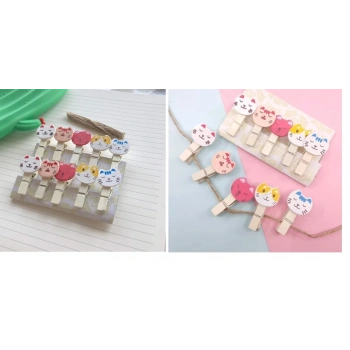 İpli Mandallı Kedili Fotoğraf Albümü Kedi Kafası Şekilli Mandal