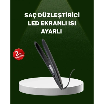 Isı Ayarlı 2025 Titanyum Kaplama Seramik Plakalı Saç Düzleştirici A Kalite Orijinal