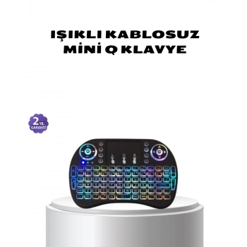 Işıklı Q Klavye – Entegre Touchpad, Ergonomik Tasarım ve Türkçe Karakter Desteği