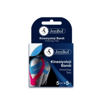 Jenbol Kinesiology Tape Ağrı Bandı 5 cm x 5 m - Mavi