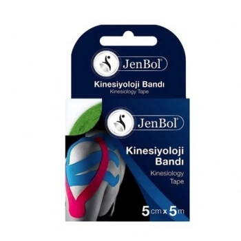 Jenbol Kinesiology Tape Ağrı Bandı 5 cm x 5 m - Yeşil