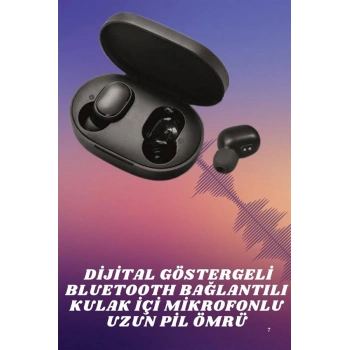 Kablosuz TWS Kulaklık Kulak İçi Mikrofonlu Bleuetooth Kulaklık Yüksek Ses Kaliteli