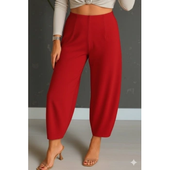 Kadın Yüksek Bel Krep Pantolon
