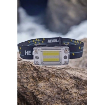 Kafa Lambası Led Fener Pratik Taşınabilir Ayarlanabilir USB Şarjlı