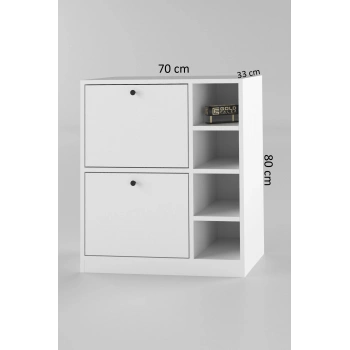 Kahve Köşesi Mutfak Rafı Çok Amaçlı Dolap Mutfak Stand Mutfak Bango Beyaz