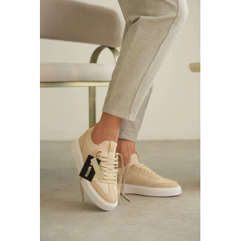 KB-010 Kuback Bej Cilt Günlük Erkek Ayakkabı