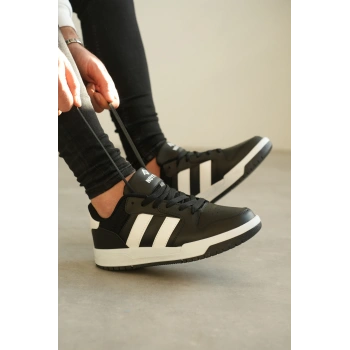 KB-013 Kuback Siyah Beyaz Günlük Erkek Ayakkabı