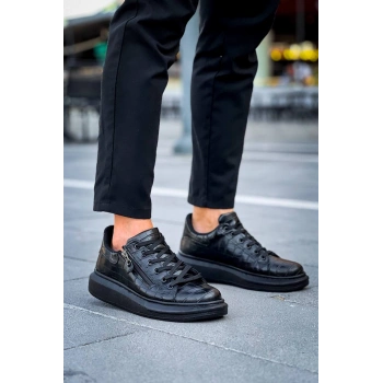 KB-309  Kuback Kömür Fermuar Ve Bağcıklı  Günlük Erkek  Ayakkabı